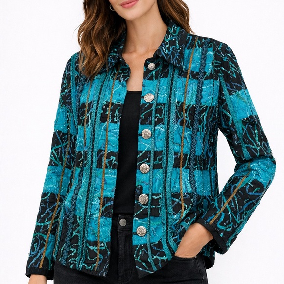 Patchwork Embroidered Boho Jacket - Picture 1 of 9
